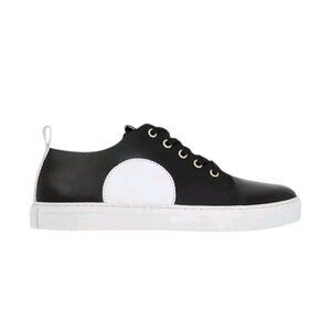 Alexander Mcqueen Ueen Chris Sneaker Black Leather Mens US 8